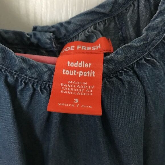 Joe Fresh Blouse Button Tencel Lyocell Top 3 Years Old Toddler​ - Picture 5 of 8
